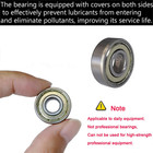 100 Pcs 608-zz Ball Bearing - Double Metal Shielded Miniature Deep Groove