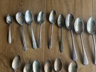 Vintage Mixed Lot Of 34 Silverplate Spoon  Knife  Fork Some Wear   Tarnish
