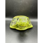 Vintage Green Ceramic Turtle Planter Succulent Pot With Drainage Hole 8 5 Inch