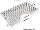 12  X 7  Kegerator Beer Drip Tray Stainless Steel Keg Drip Tray For Beverage