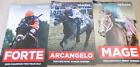 Set Of  3  2023 Saratoga Race Track Travers Day Poster Giveaway Arcangelo Forte