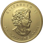 1 2 Oz Canadian Gold Maple Leaf Coin  random Year 