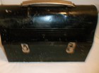 Vintage Black Dome Metal Lunch Box W true Test Thermos For Props Or Display