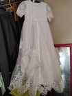 White Lace Formal Flower Girl First Communion Dress Matching Bonit