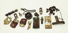 Vtg Antique White Treadle Sewing Machine Parts Lot Needle Clamp Covers