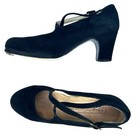 Bego  a Cervera Sz 37 Us 6 5 Flamenco Dance Shoes Black Suede All Leather