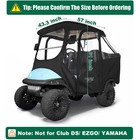 4 Passenger Golf Cart Enclosure For Club Car Precedent With Security Side Mirror