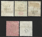 Bechuanaland 1891-1904 Qv Set Of 5  Sg 33 37 Used Cat   27 