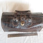 Vtg Upjohn Medical Doctor Bag Top Grain Genuine Cowhide 