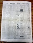 Rare Orignl 1866 Post Civil War Savannah Georgia Newspaper During Reconstruction