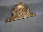 Vintage French  Gilded Wood Over Door  Fronton Pediment