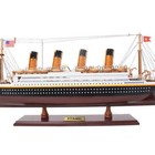 Rms Titanic Wooden Painted Model Cruise Ship