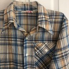 Vintage Levis Panatela Shirt 1970s Pointed Collar Size M Blue Button-up Western
