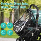 Stroller Rain Cover Set Compatible With Doona Infant Seat Black New
