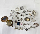 Sterling Silver    925   Mixed Jewelry Lot   254 Grams   Free Shipping