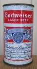 Budweiser Lager Flat Top Beer Can  St  Louis  Mo  12 Oz  Cone  Tab