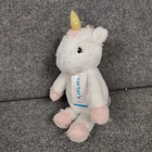 Carters Unicorn Plush Lovey White Gold Horn Just One You Stuffed Animal New Tags