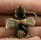 1 6  Collection Gift Tibetan Buddhism Bronze Garuda Dhwaja Buddha Amulet Pendant