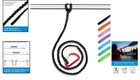 Kayak Paddle Strap  4-7ft  With Stainless Steel Carabiner - Black