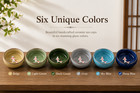6pcs Ceramic Koi Fish Tea Cup Set Crackle Glaze Japanese Sake Cups Gift Box Hand