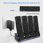 4x Rechargeable Battery Pack   4 Charger Dock For Nintendo Wii Remote Controller