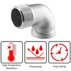 90 Degree Street Elbow  1  Npt Male X Female 304 Stainless Steel Street Pipe