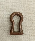 Lot Of Six Antique Flush Mount Or Insert Brass Escutcheon keyhole Covers