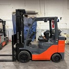 2020 Toyota 8fgcu30 6000lb Used Lp Gas Forklift Triple Mast Sideshift 2721 Hours