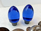 Vintage Assorted Door Knobs - Glass  Brass   Wooden Lot X10