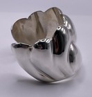 Vintage Taxco Mexico Sterling Silver Signed Chunky Large Cuff Bracelet