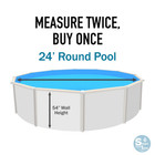 Smartline 27  X 54  Round 20 Gauge Overlap Above Ground Swimming Pool Liner