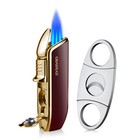 Guevara Cigar Gift Set 3 Jet Torch Cigar Lighter Cigar Cutter For Gift Box