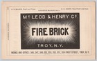 1888 Mcleod   Henry Co Fire Brick   Troy Ny Print Ad