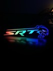 Srt Hellcat Front Grille Badge emblem Light Up Led Rgbw Bluetooth Controlled