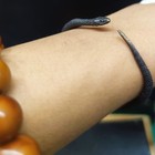 Solid Brass Snake Bracelet Open Cuff Bangle Protective Amulet Jewelry For Women