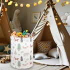 Animal Baby Laundry Basket woodland Nursery Hamper toy Bin bedroom Decor