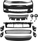 For 2015-2023 Dodge Charger Srt-8 Srt Hellcat Front Bumper Upper Lower Grille
