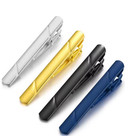 Stainless Steel Tie Clip Necktie Bar Clasp Clamp Pin Gold Black Silver Mens