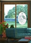 Egret Right Static Cling Window Decal Oval 21x33 Bird Decor For Glass Doors