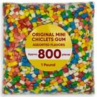 Original Mini Chiclets Gum For Bubble Machine Assorted Flavors 1 Pound Candy Bag