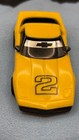Tyco Corvette Coupe In Yellow black  2 Afx Aurora Slot Car Body Chassis