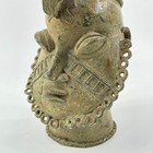 Benin Bronze Portrait Figure Nigeria