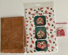 Just Nan Charm Garden Pin W tiny Christmas Biscornu Cross-stitch - Rare - New
