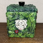 Vintage Kmart Rainforest Cotton Container Jar W lid  Size Os