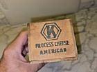 Vintage Kraft American Cheese Wood Box 2 Lb Size Nice Shape