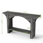 55 11in Console Table 2 Tier Farmhouse Entryway Table narrow Wood Accent Tables