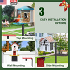 Bird Feeder Pole  1 Pack 109 Inch Sturdy Metal Bird House Pole For Outdoor  With