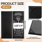 16 Pcs Restaurant Leather Menu Holders Single Panel Menu Covers For Wine Drin   