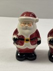 Vintage 4  Ceramic Santa Clause Christmas Holiday Decor Salt   Pepper Shakers