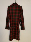Vintage Ll Bean Mens Robe Red Scotch Plaid Usa Sz L Freeport Flannel